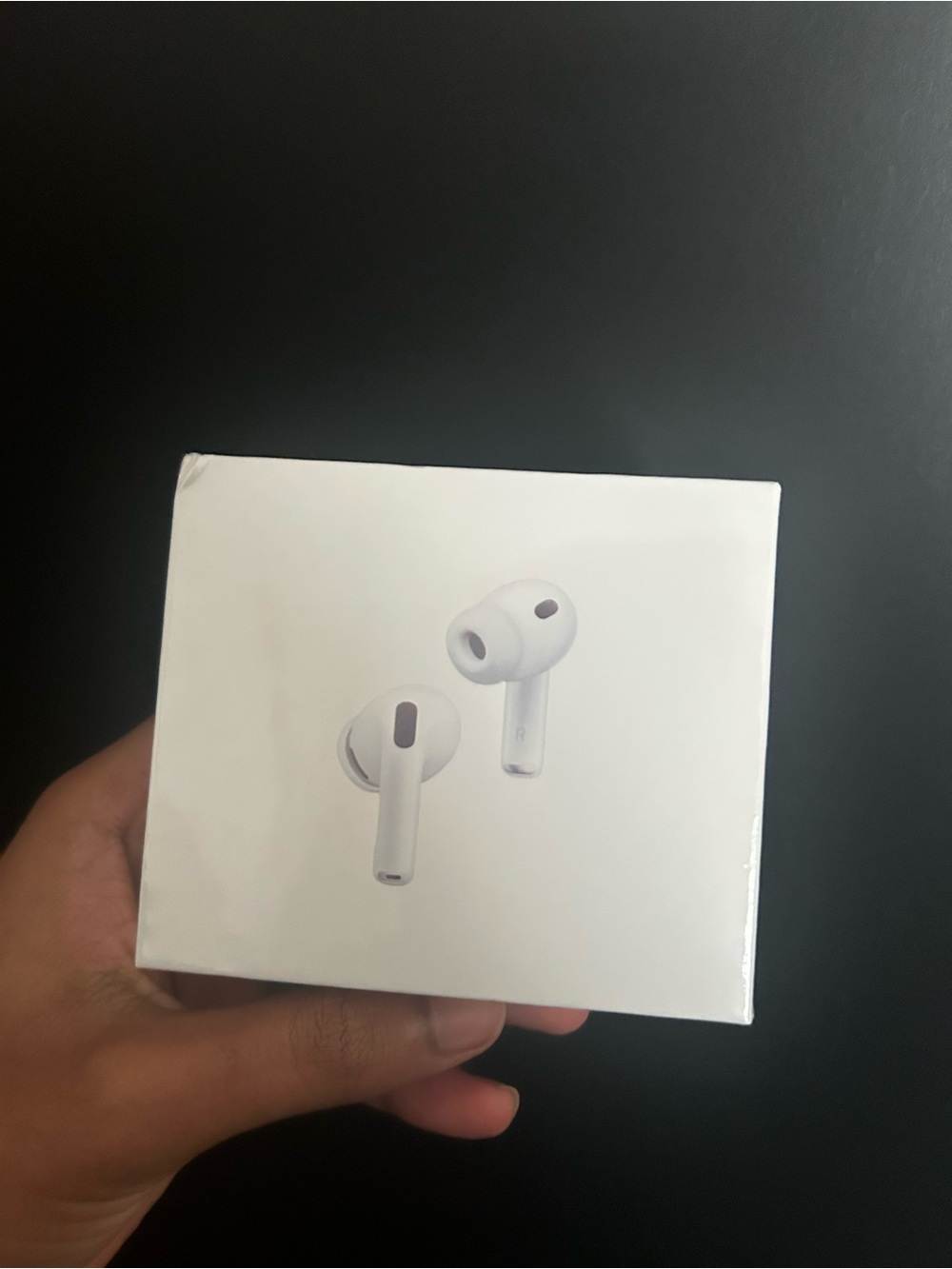 Apple AirPods Pro 3 — White Earbuds with Charging Case Graphic
